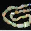 Natural Golden Ethiopian Welo Opal Faceted Step Cut Tumble Beads